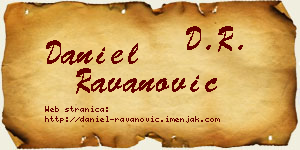 Daniel Ravanović vizit kartica